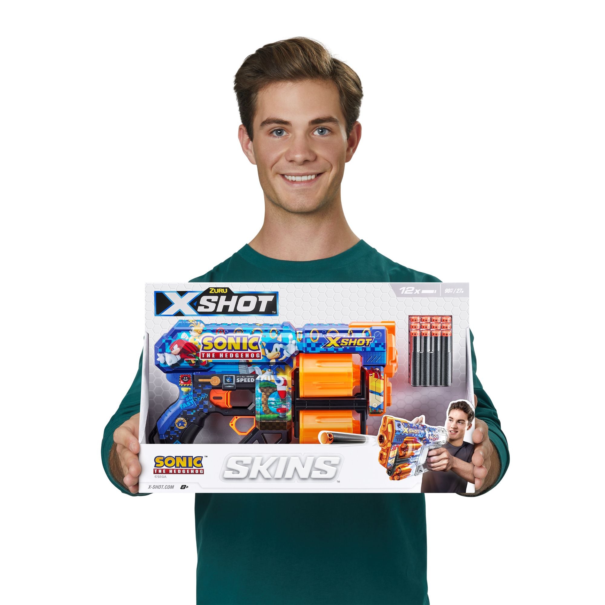 ZURU X Shot Skins Dread Dart Blaster Sonic The Hedgehog