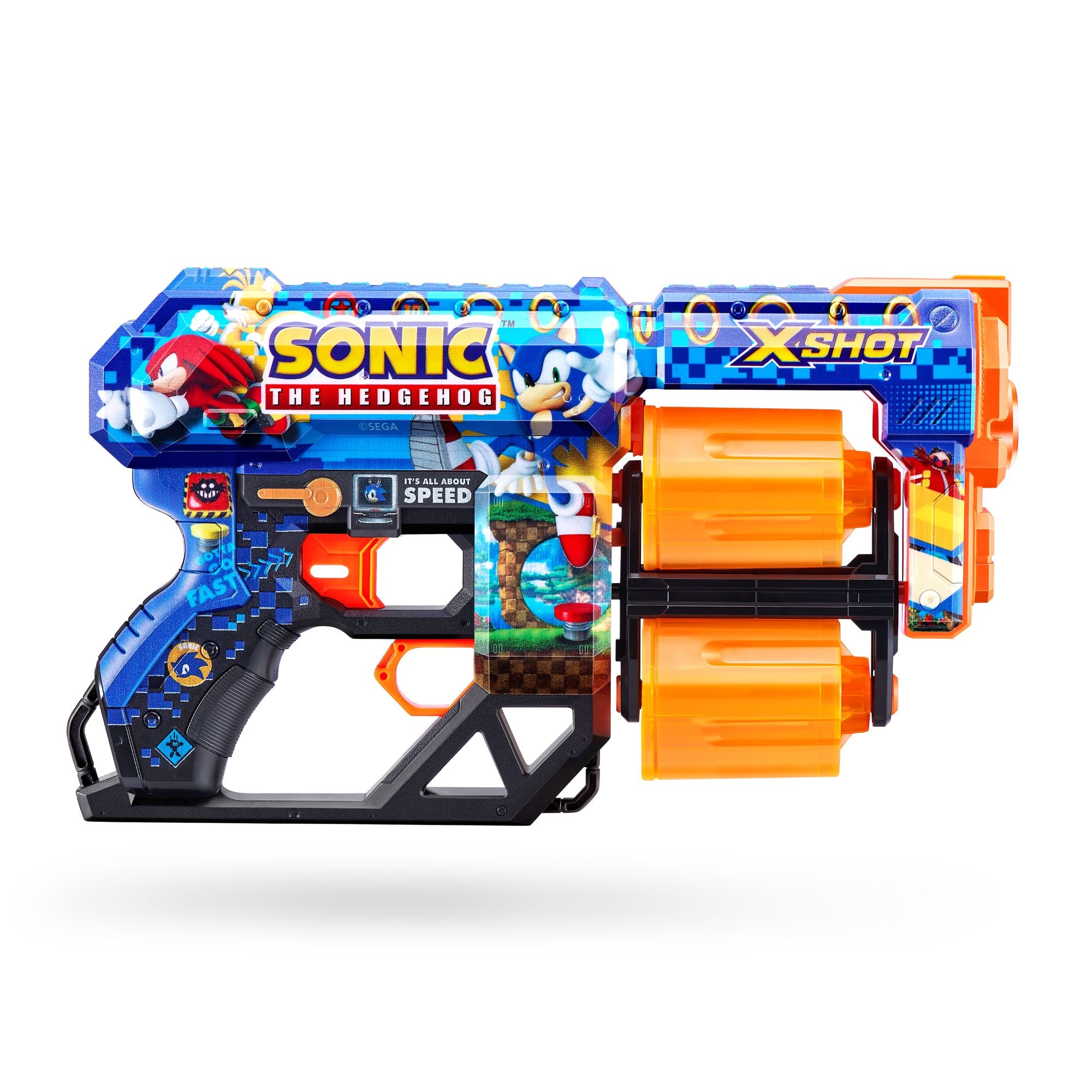 ZURU X Shot Skins Dread Dart Blaster Sonic The Hedgehog