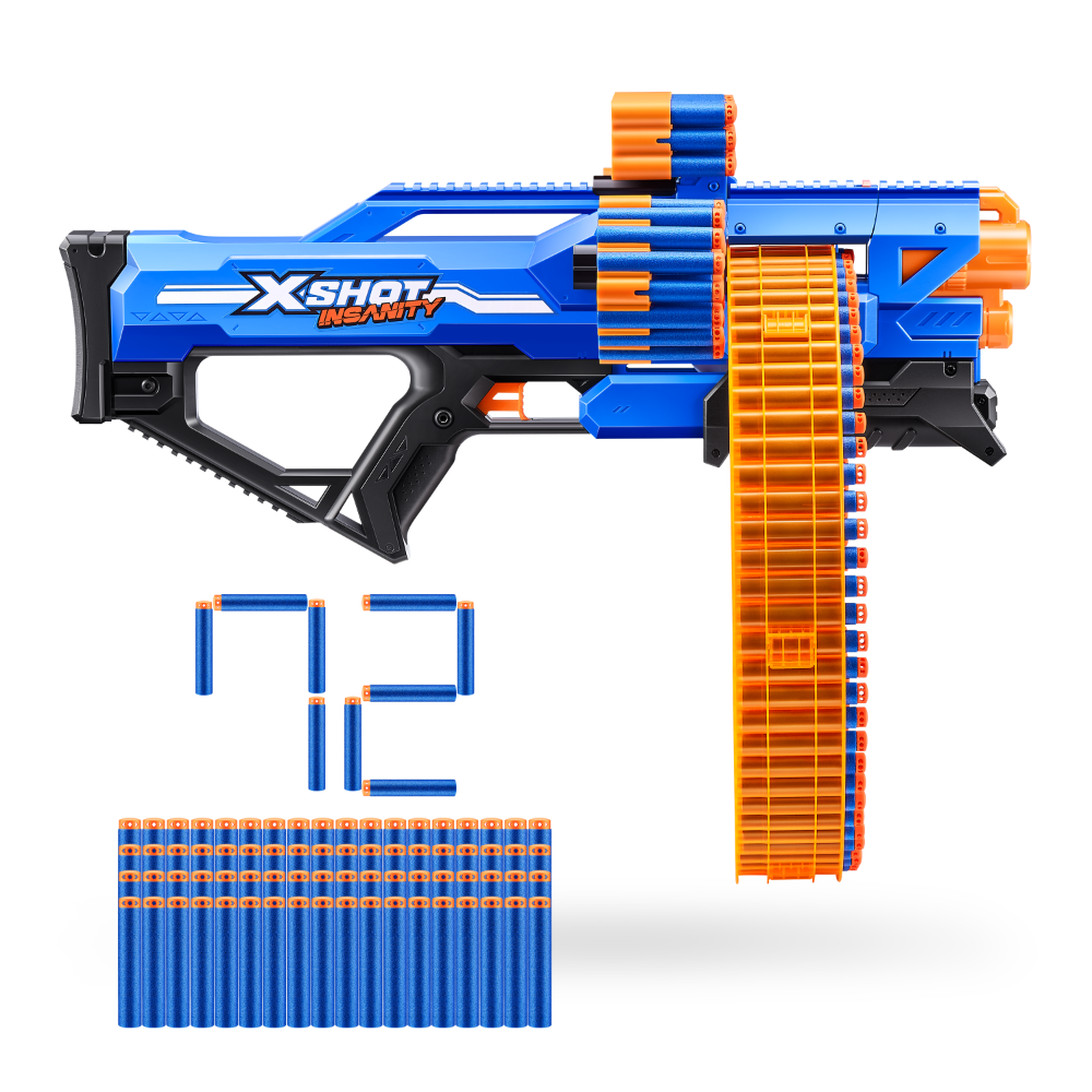 ZURU X Shot Insanity Mad Mega Barrel Blaster