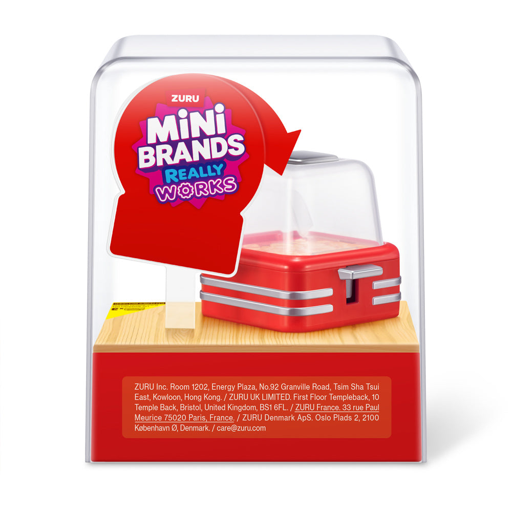 Back packaging of the ZURU Mini Bands Magic Cook Kitchen S1 Toy Popcorn Machine