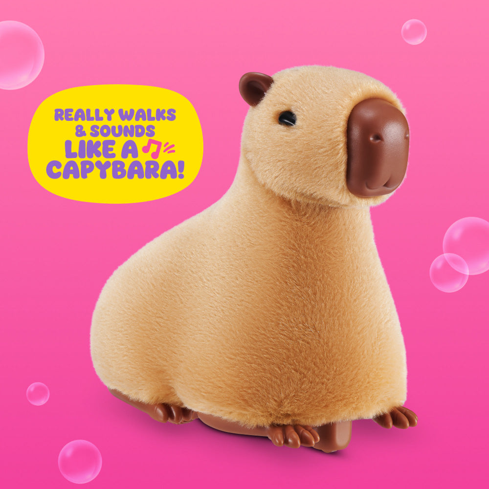 Capybara really walks! ZURU Pets Alive Walking Mama Capybara and Baby Surprise toy