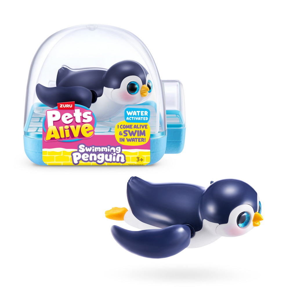 Navy ZURU Pets Alive Swimming Penguin Series 1 Bath Toy - Assorted Styles