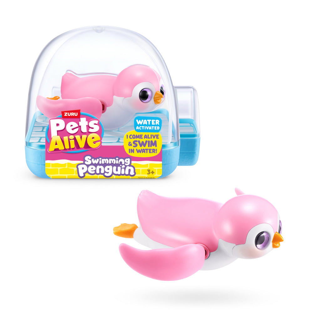 Pink ZURU Pets Alive Swimming Penguin Series 1 Bath Toy - Assorted Styles