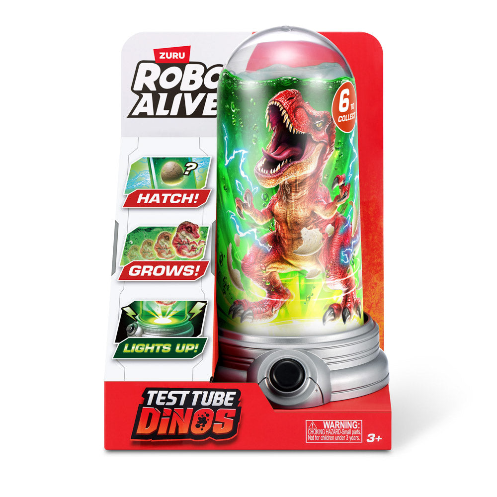 ZURU Robo Alive Test Tube Dinos in Egg Blind Tube, in packaging