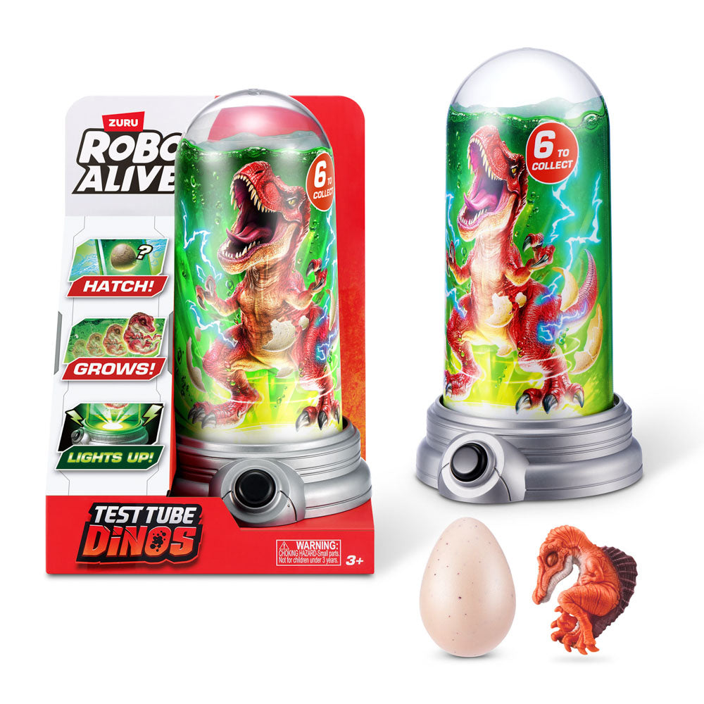 Red ZURU Robo Alive Test Tube Dinos in Egg Blind Tube