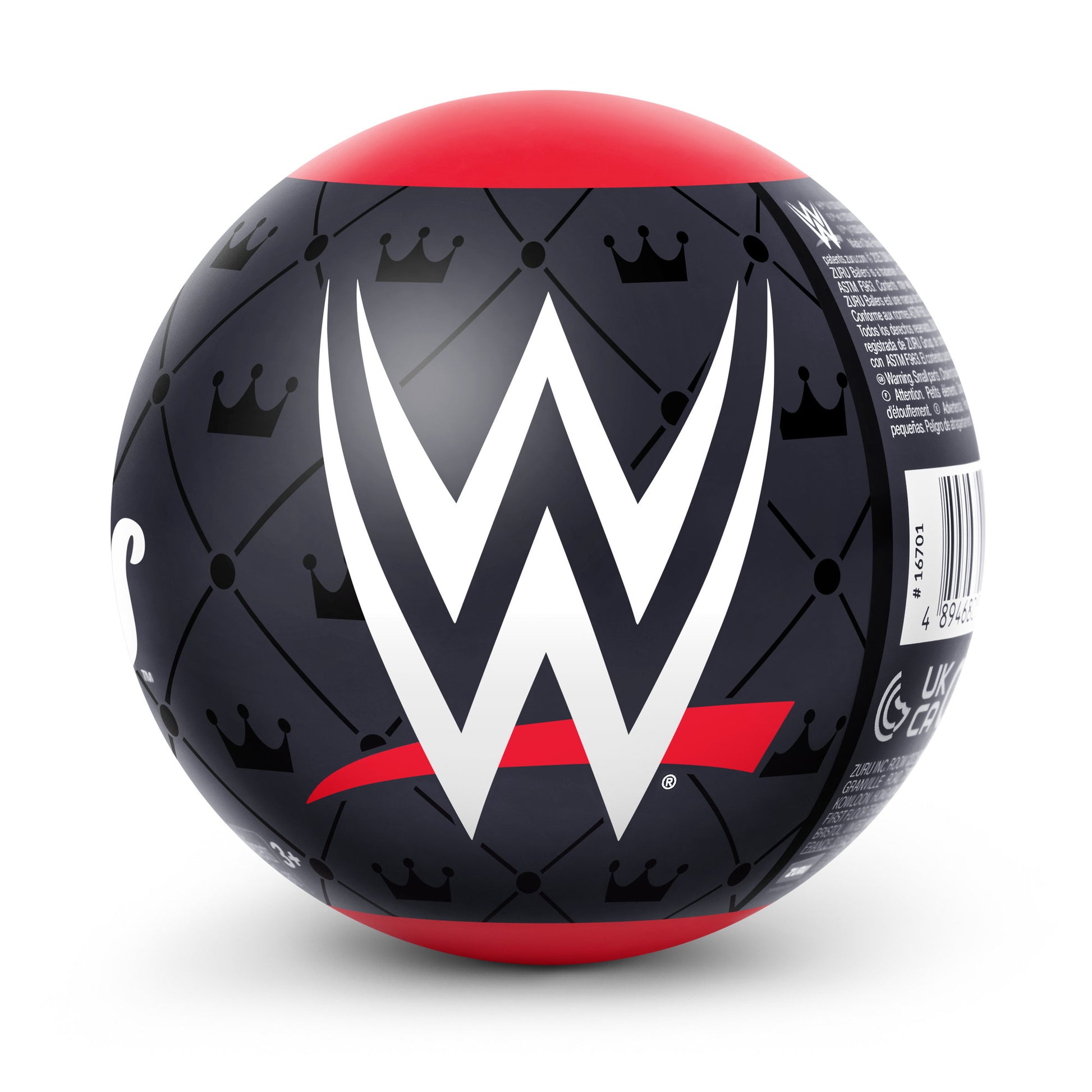 Back packaging of the ZURU WWE Ballers Series 1 Blind Capsule toy