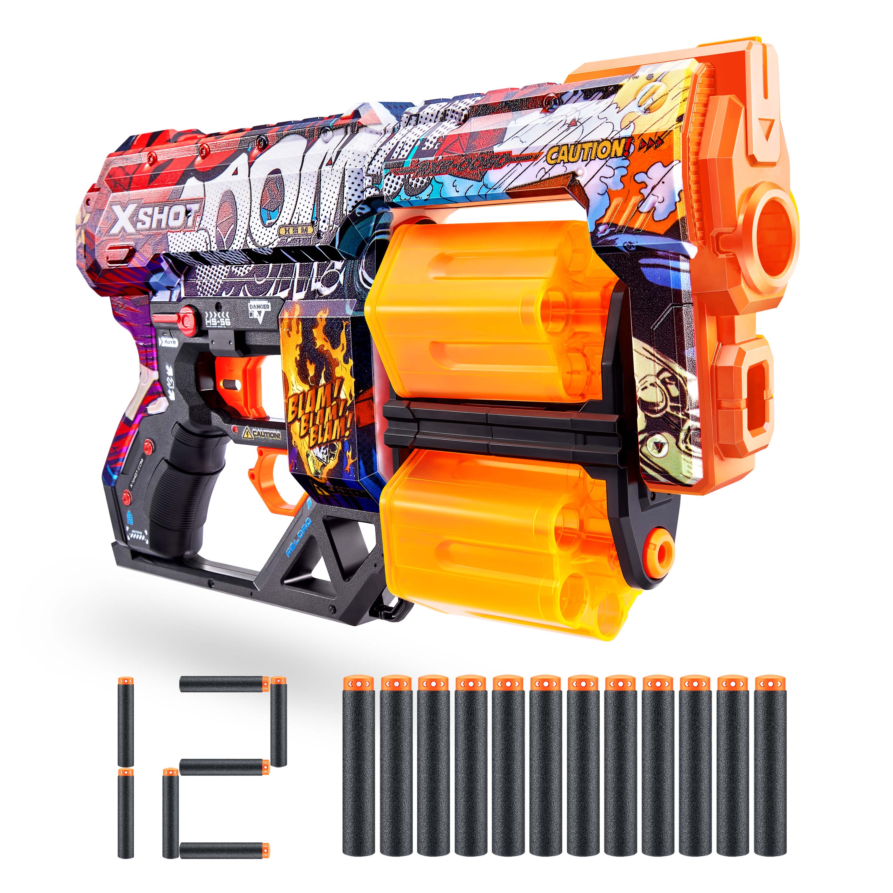 ZURU X Shot Skins Dread Dart Blaster - Boom