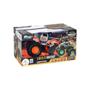 Racing Rally 1:18 Remote Control Bigfoot Bigfoot Beast Orange Wheels