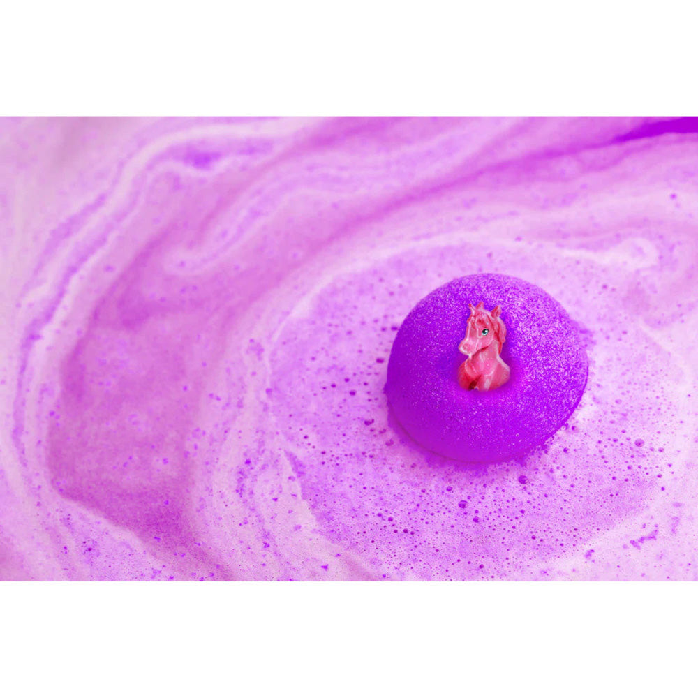Zimpli Kids - Baff Bombz Unicorn Surprise bath bomb with toy inside.