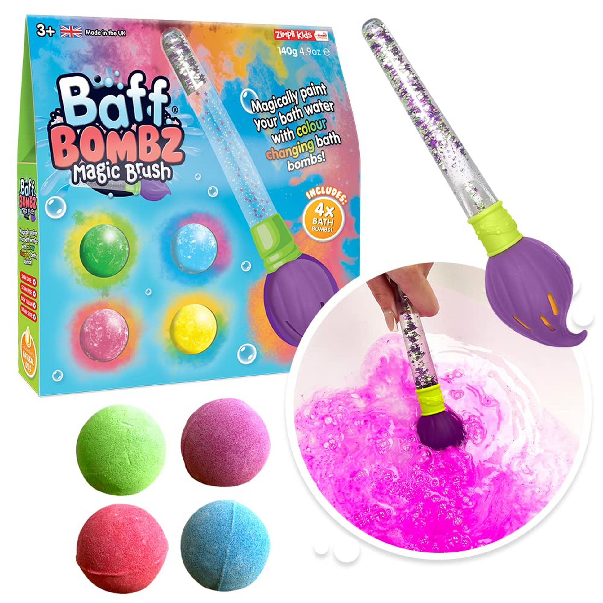 Zimpli Kids - Baff Bomb Magic Brush - Toyworld NZ
