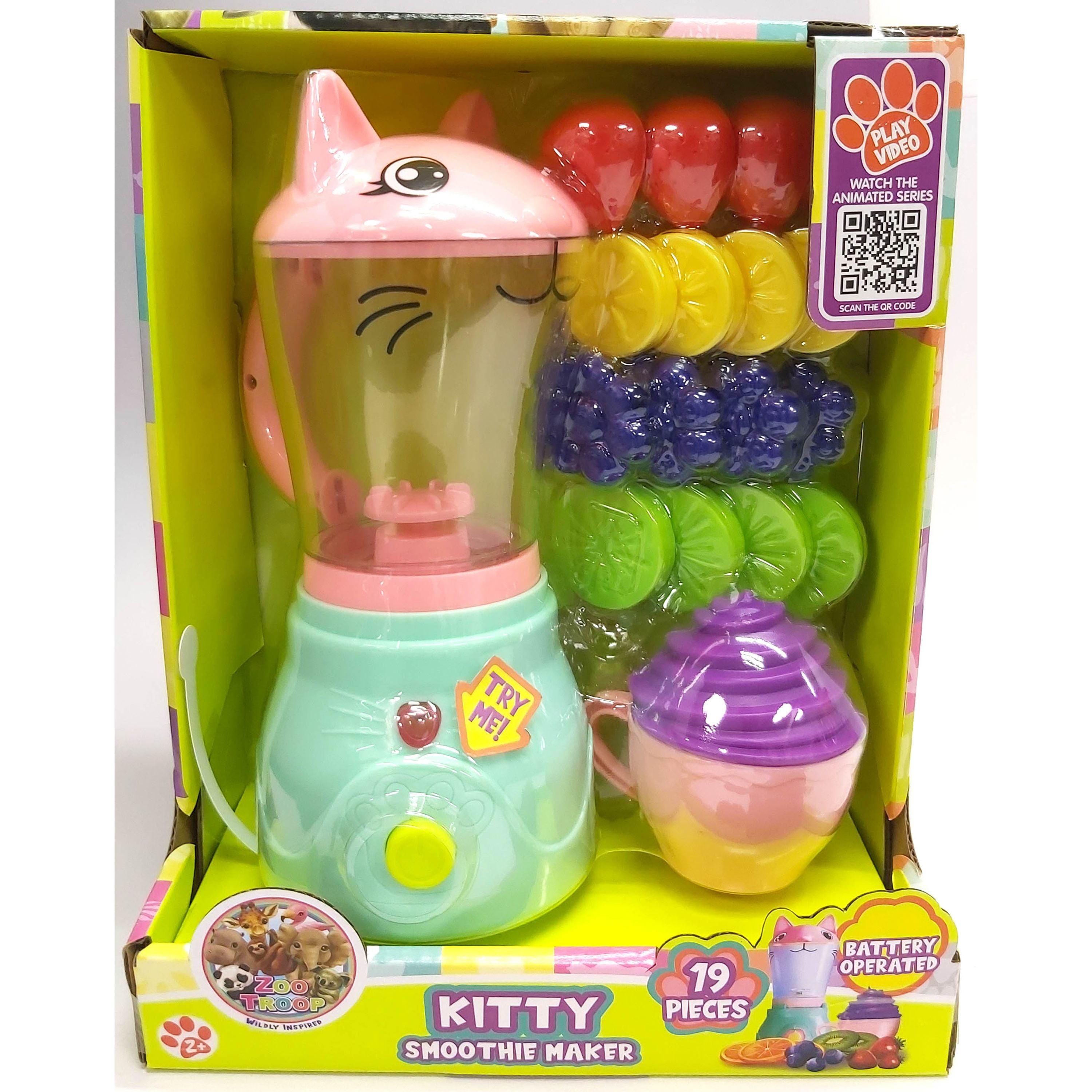 Zoo Troop Kitty Smoothie Maker Playset