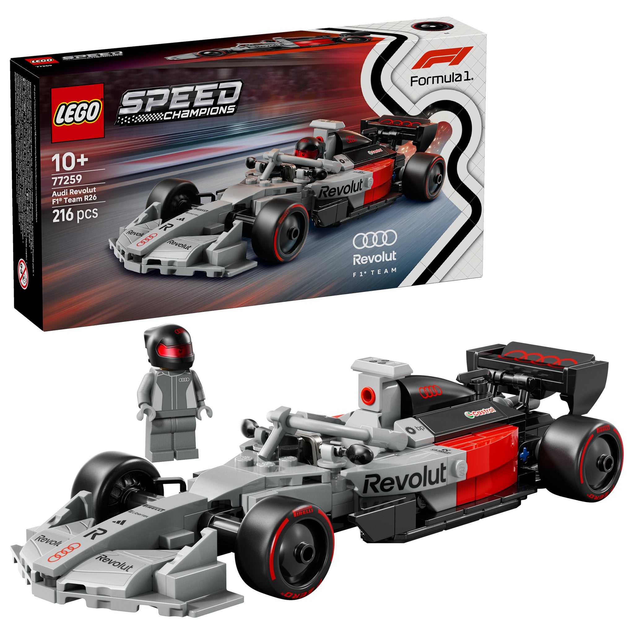 LEGO 77259 Speed Champions Audi Revolut F1 Team R26 Race Car - Toyworld NZ
