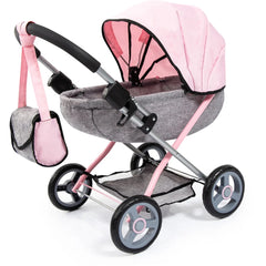 Bayer Dolls Pram Cosy Grey/Pink
