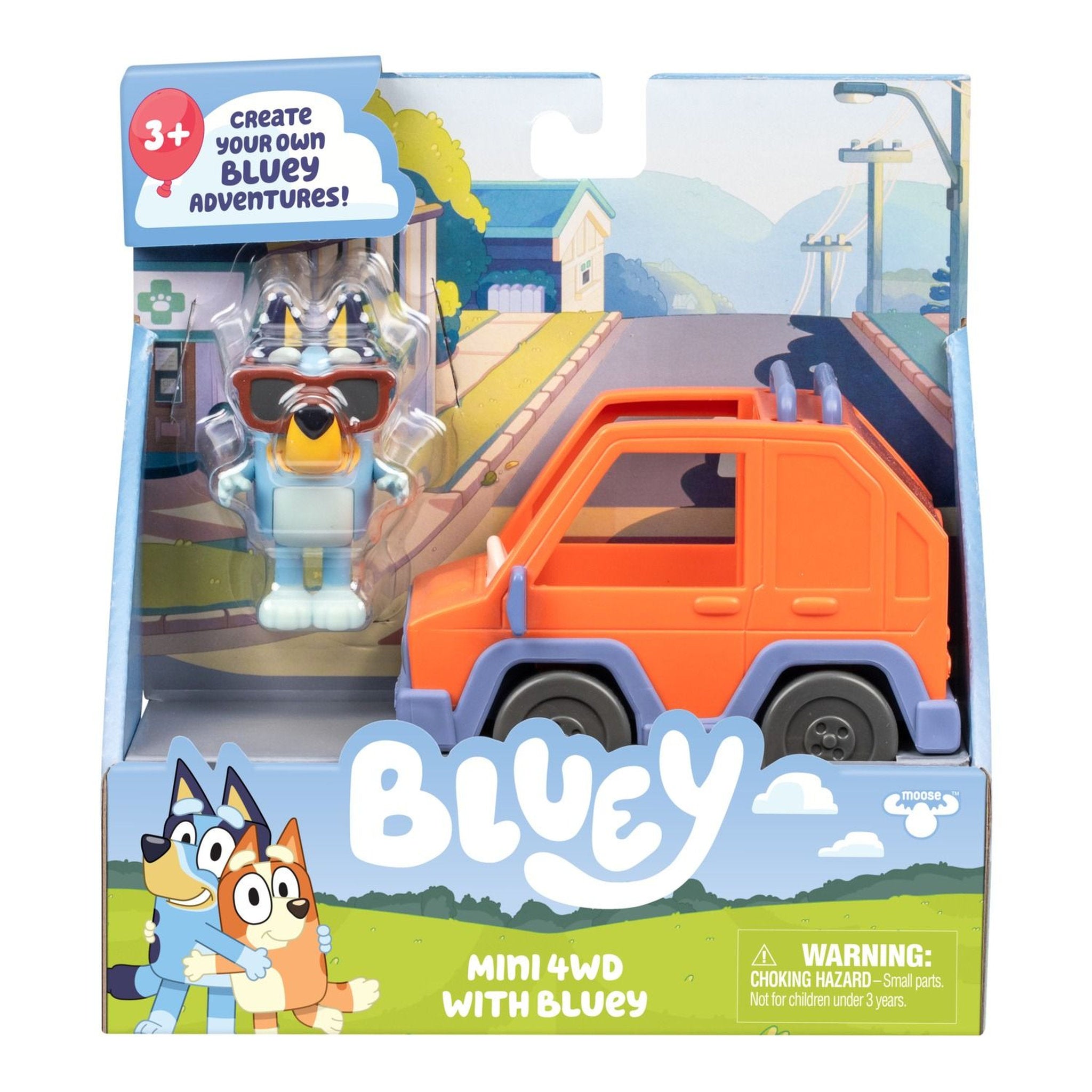 Bluey 4WD with Bluey Mini Figure Vehicle Playset