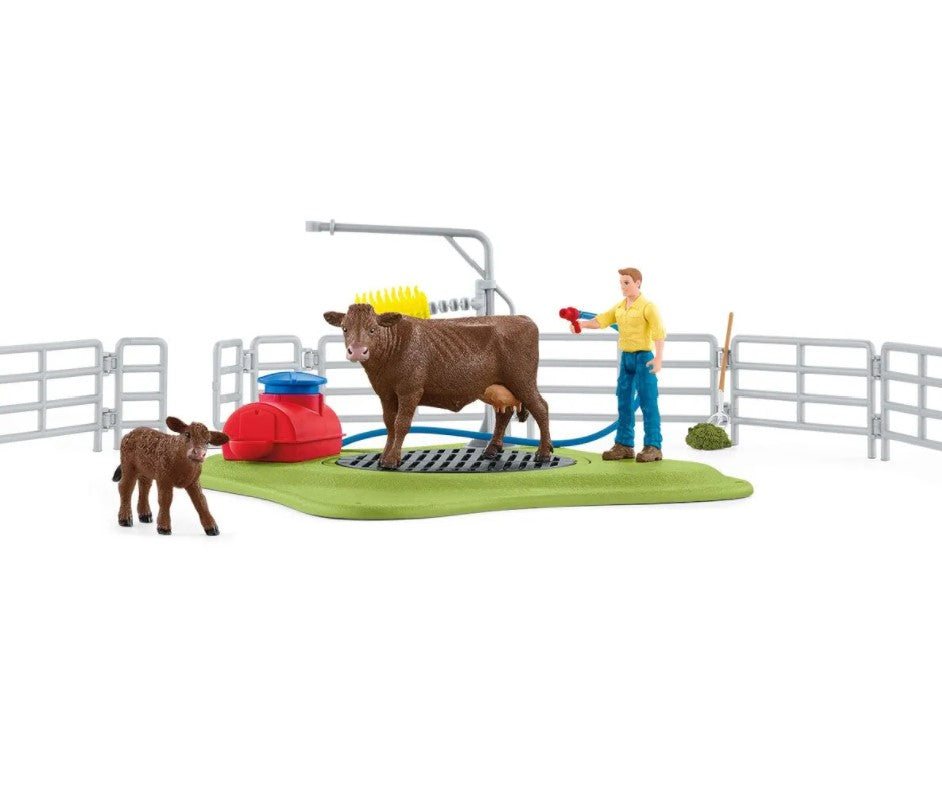 Schleich Farm World Happy Cow Wash Set