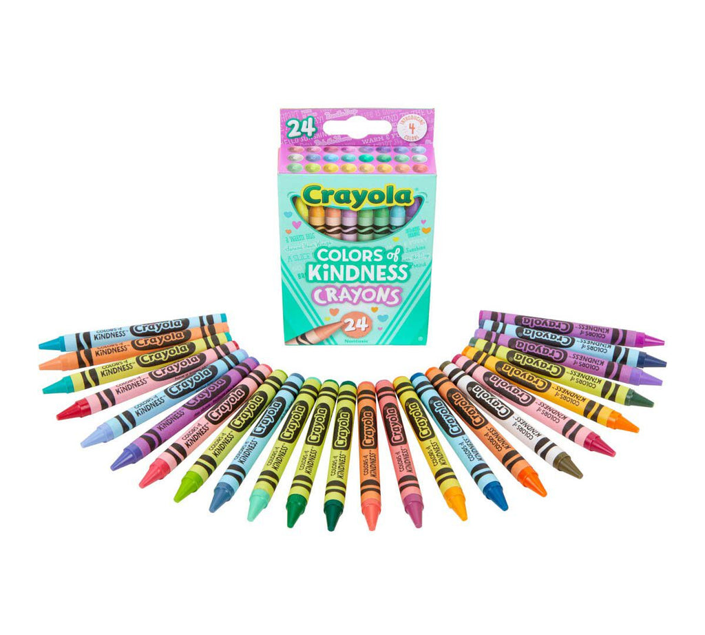 CRAYOLA COLOURS OF KINDNESS CRAYONS 24 PACK