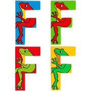 Animal Letters Wooden F