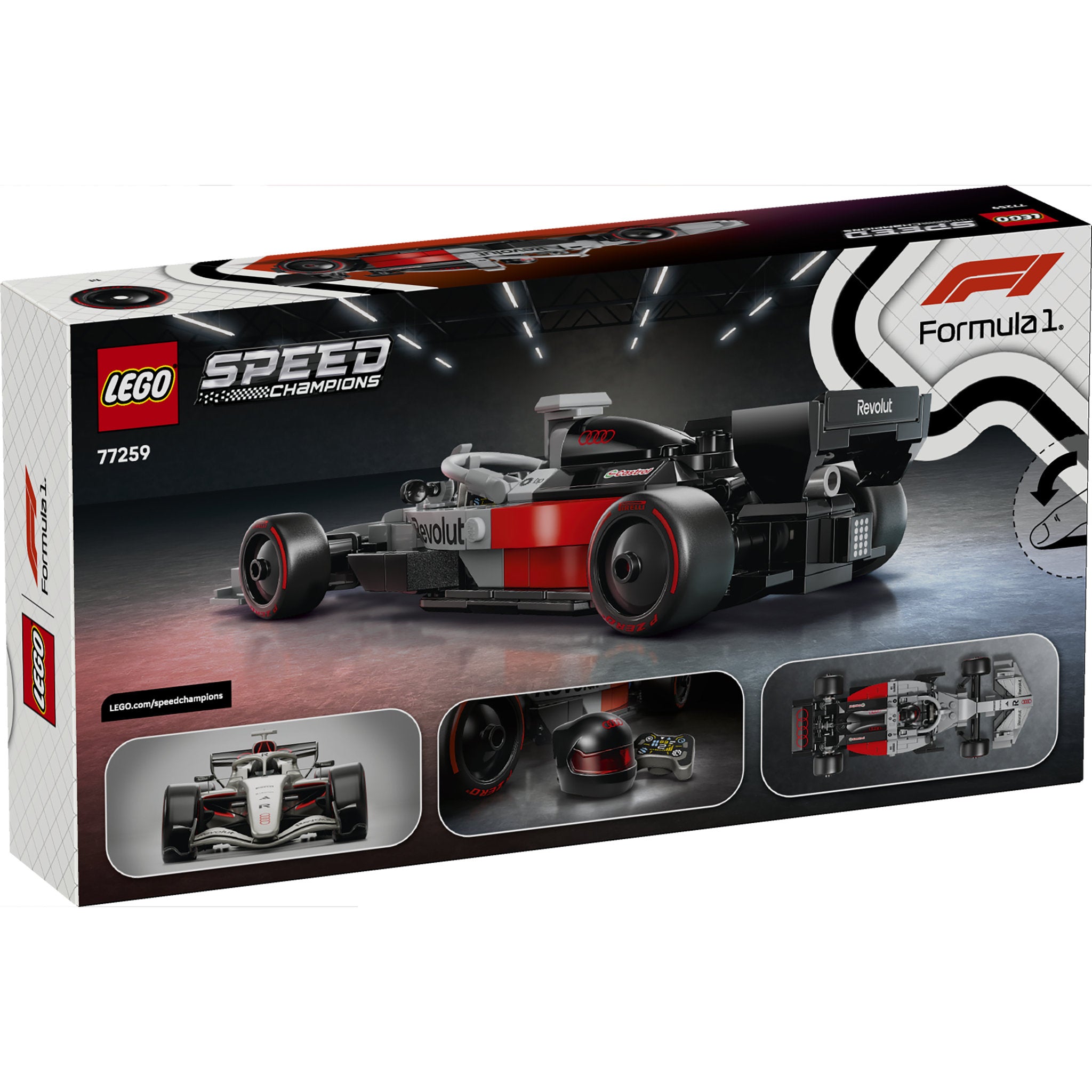 LEGO 77259 Speed Champions Audi Revolut F1 Team R26 Race Car Toyworld NZ lego-77259-speed-champions-audi-revolut-f1-team-r26-race-car-toyworld-nz