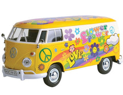Motor Max 1:24 Die Cast Vehicle Volkswagen T1 Flower Power
