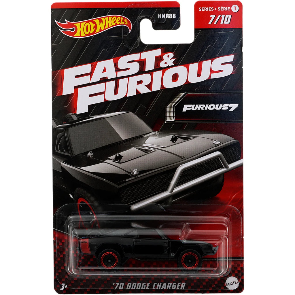 Hot Wheels Fast & Furious Themed Vehicle 7/10 '70 Dodge Charger
