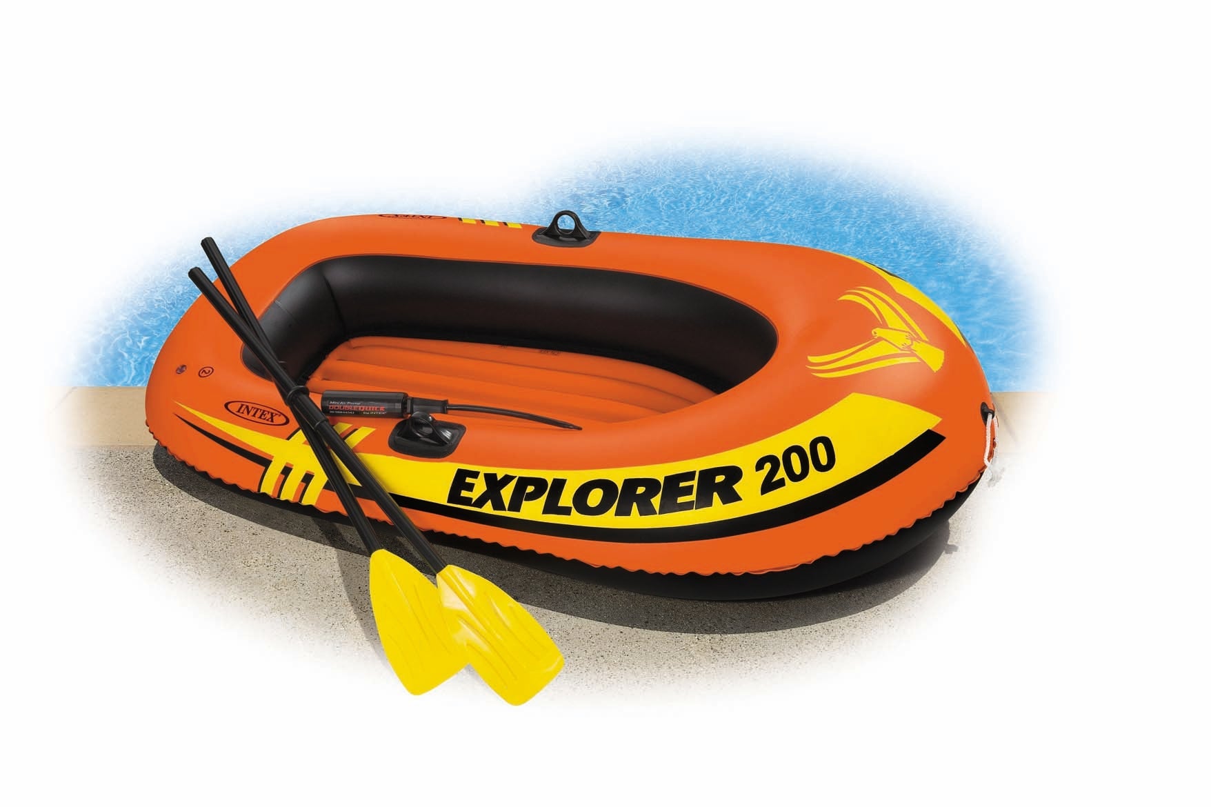 Intex Explorer 2 Person Boat With Oars & Pump
