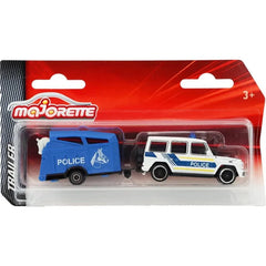 MAJORETTE CITY TRAILERS MERCEDES-AMG G63 POLICE 4X4 WITH HORSE TRAILER