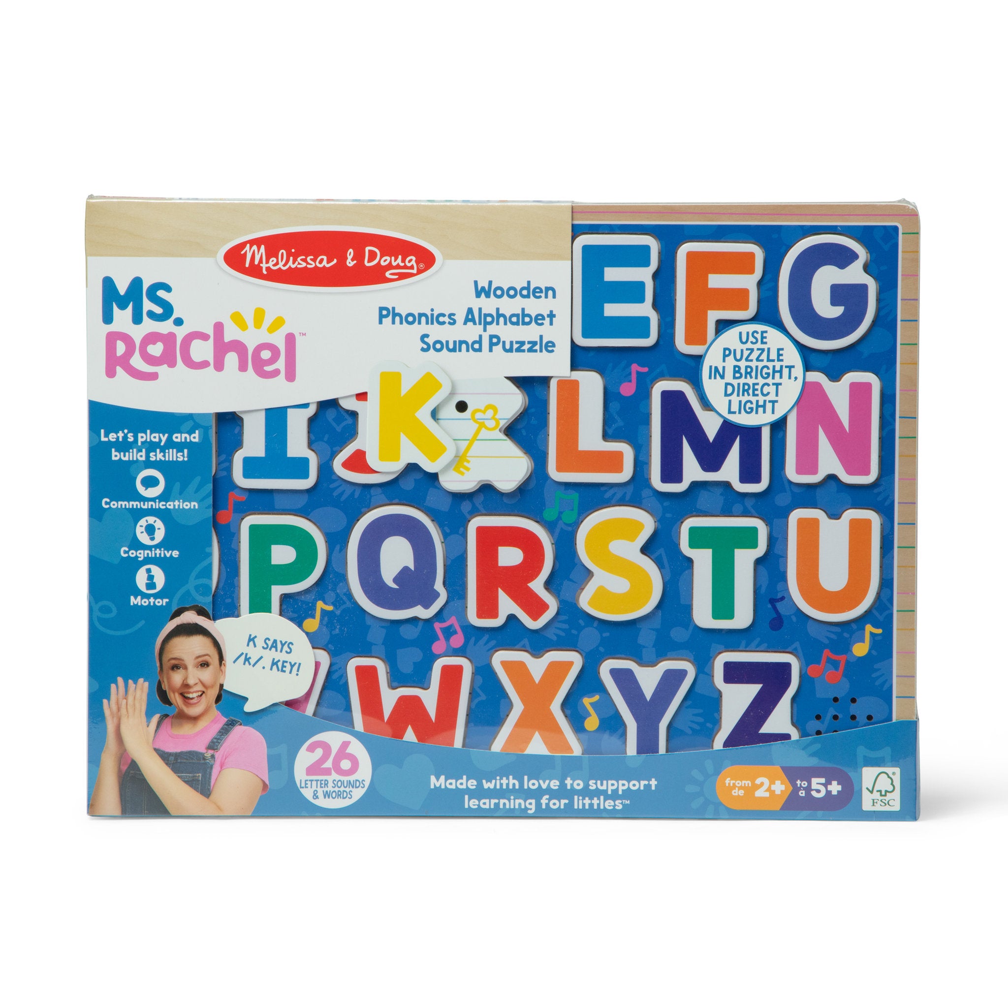Melissa & Doug Ms Rachel Alphabet Phonics Puzzle