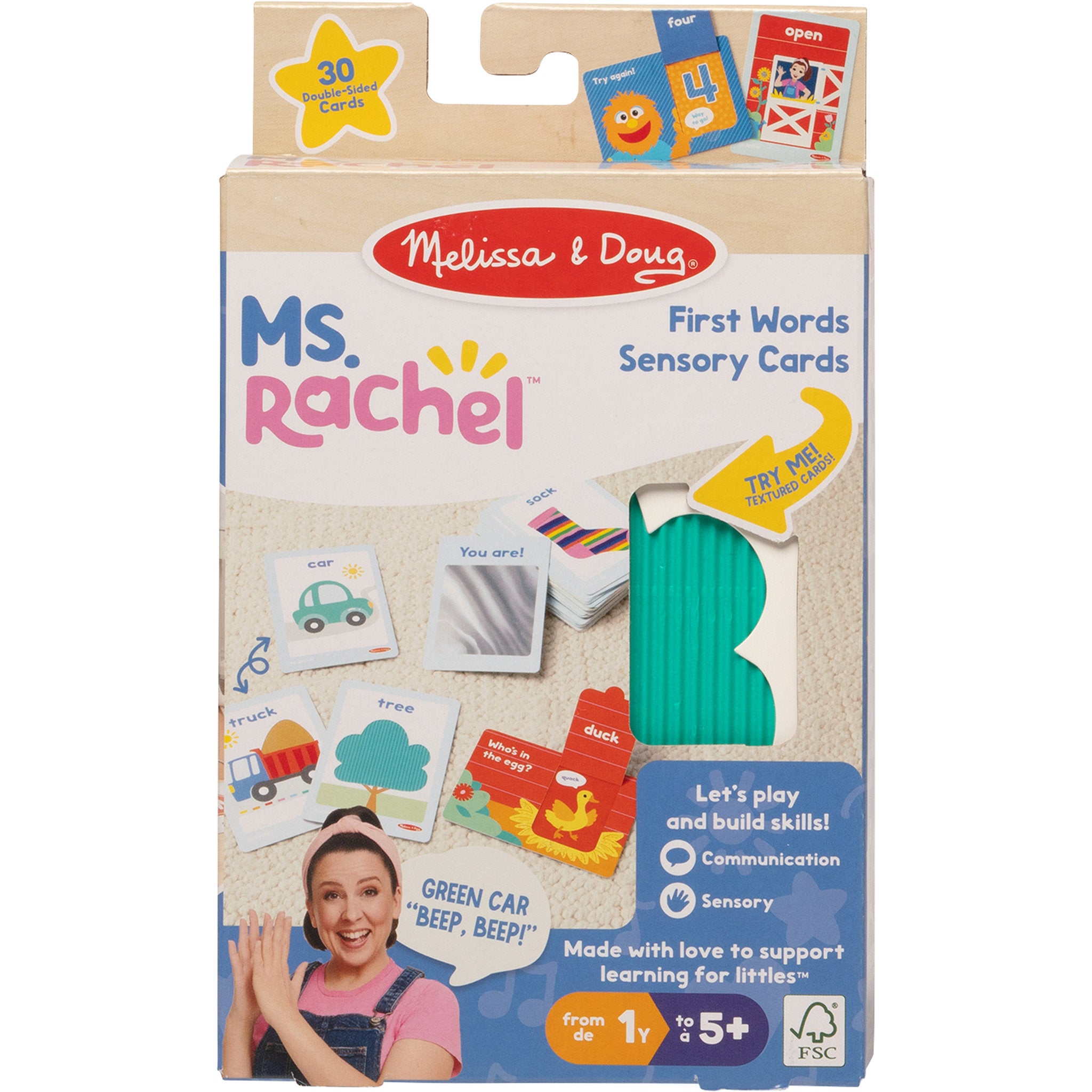 Ms Rachel First Words Flash Cards