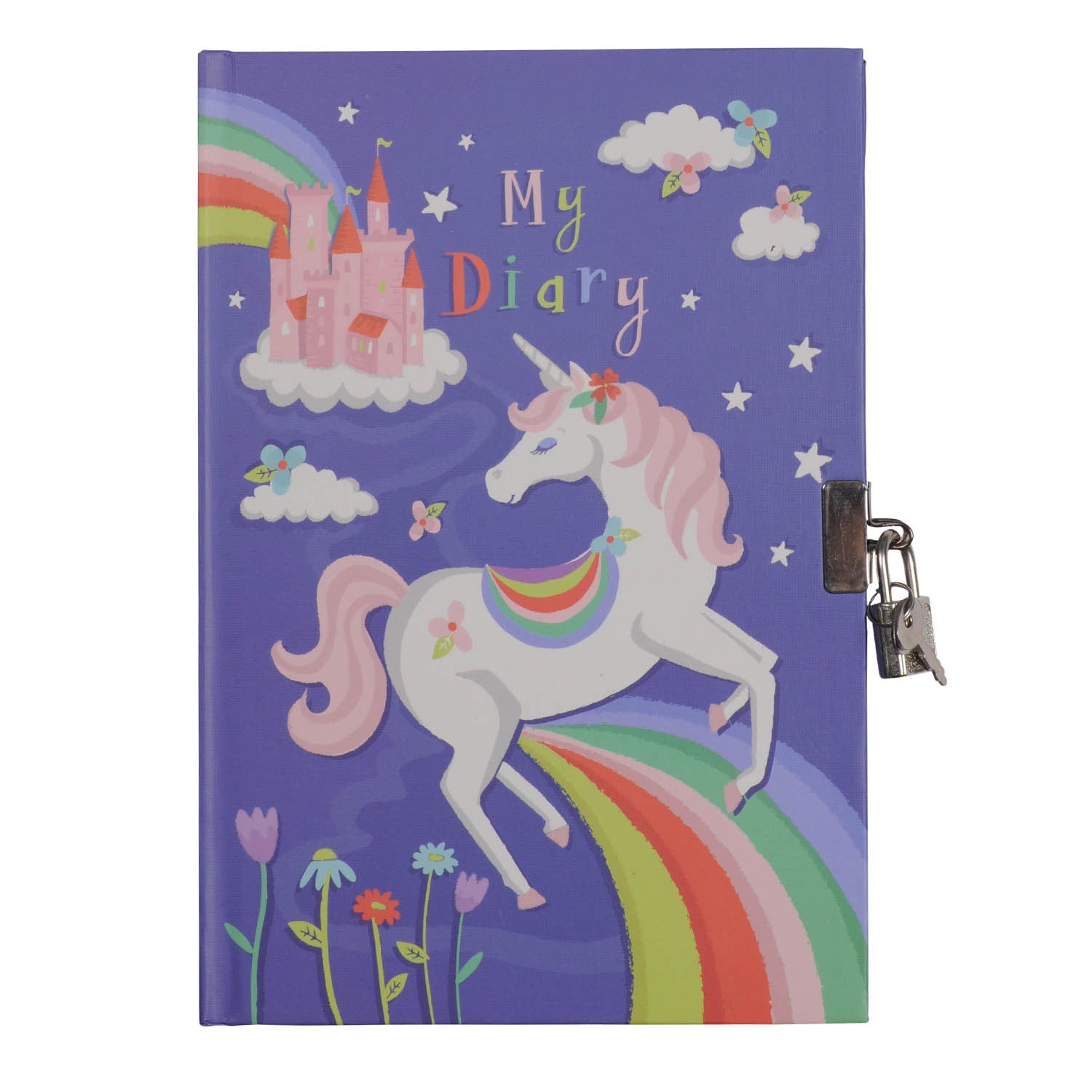 Tiger Tribe Unicorn Rainbow Lockable Diary