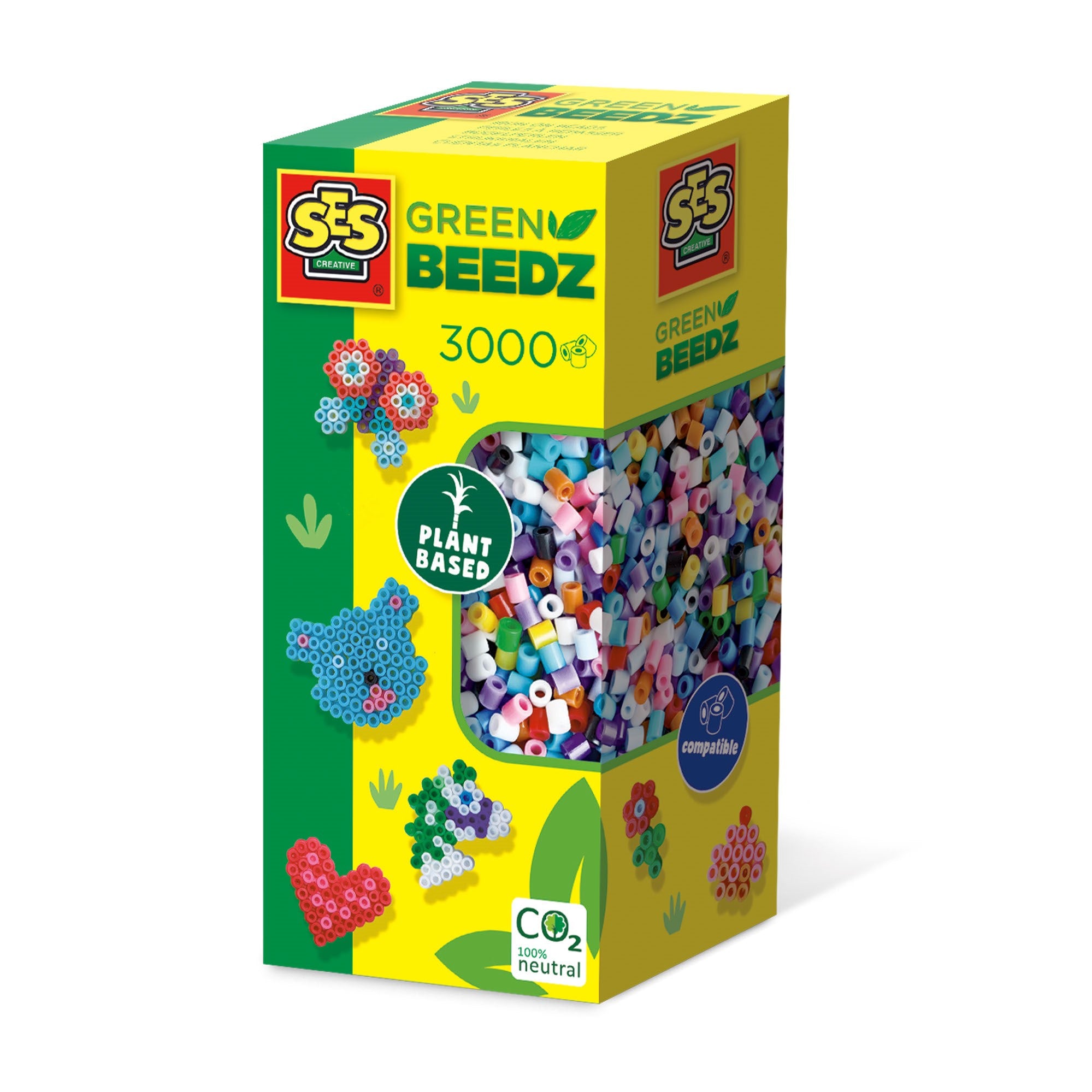SES Green Beedz - Iron On Beads Mix 3000