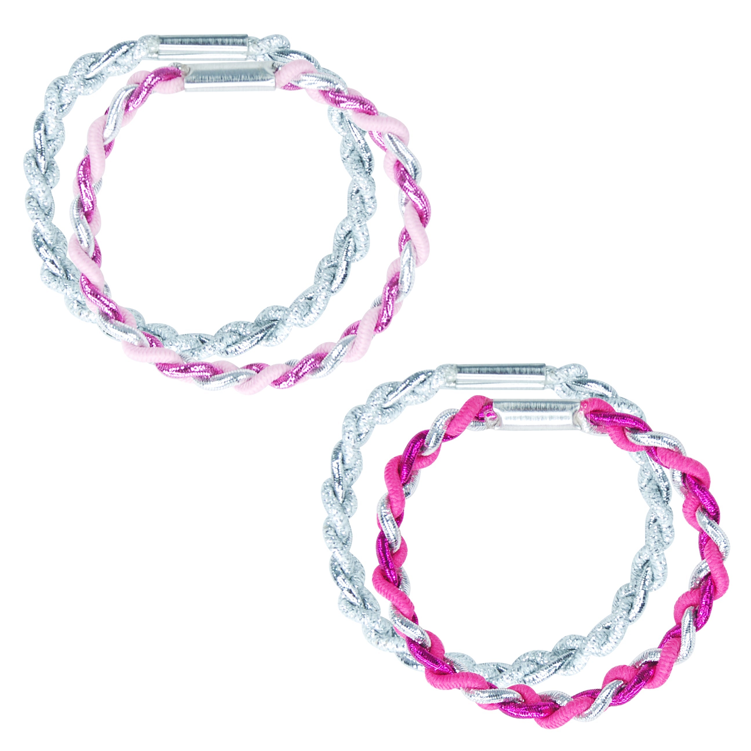 Pink Poppy Twisted Hair Elastics Assorted Styles