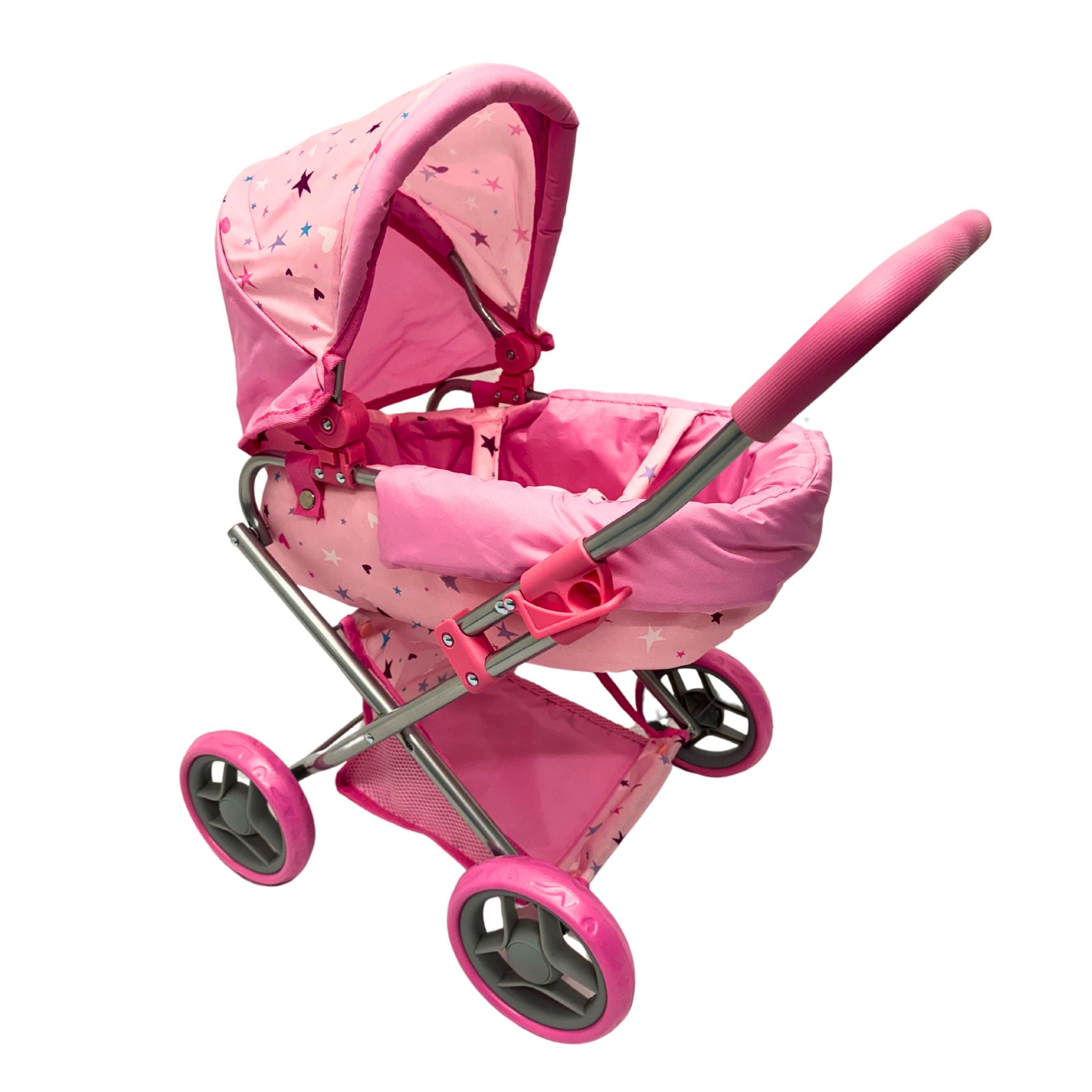 Playworld Doll Pram Medium Pink
