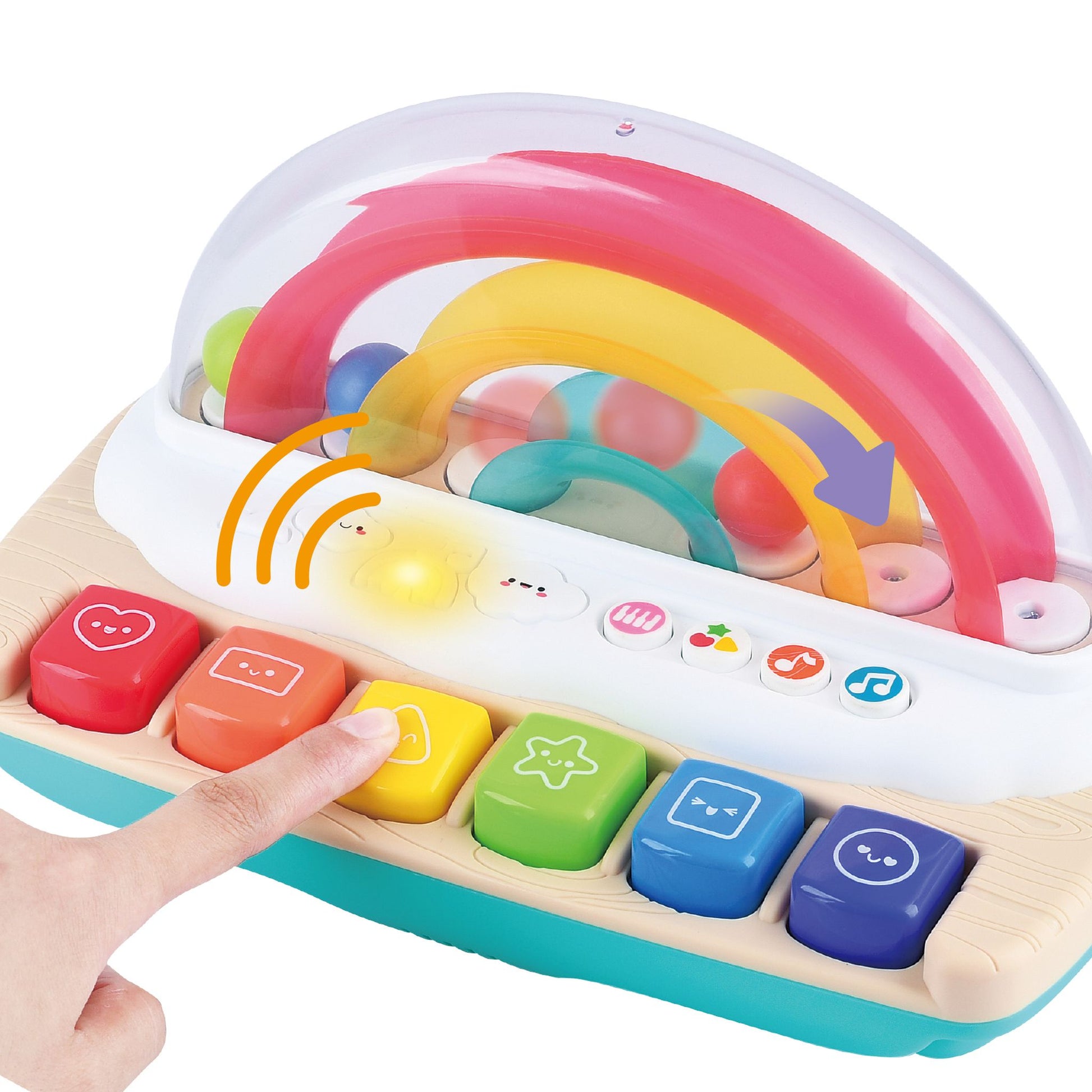 Playgo Toys My Upbeat Rainbow Keyboard - Toyworld NZ