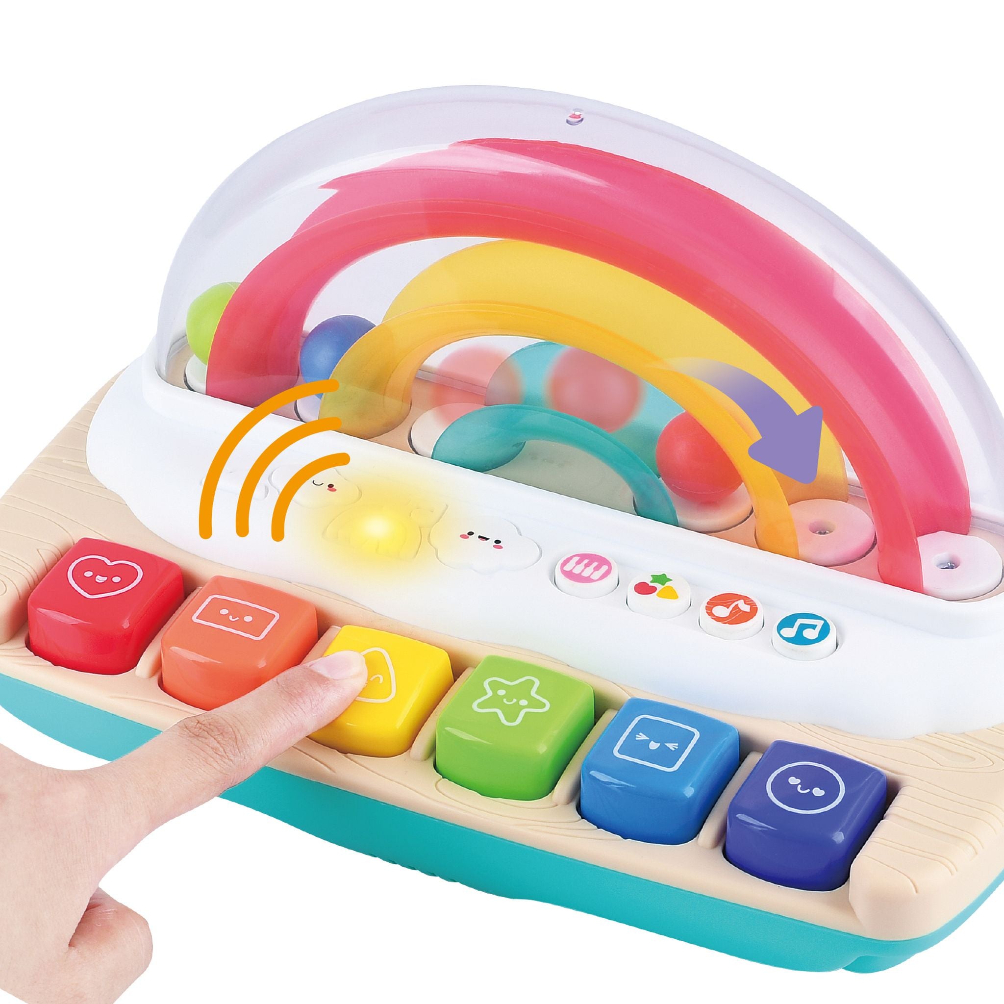 Playgo Toys My Upbeat Rainbow Keyboard - Toyworld NZ
