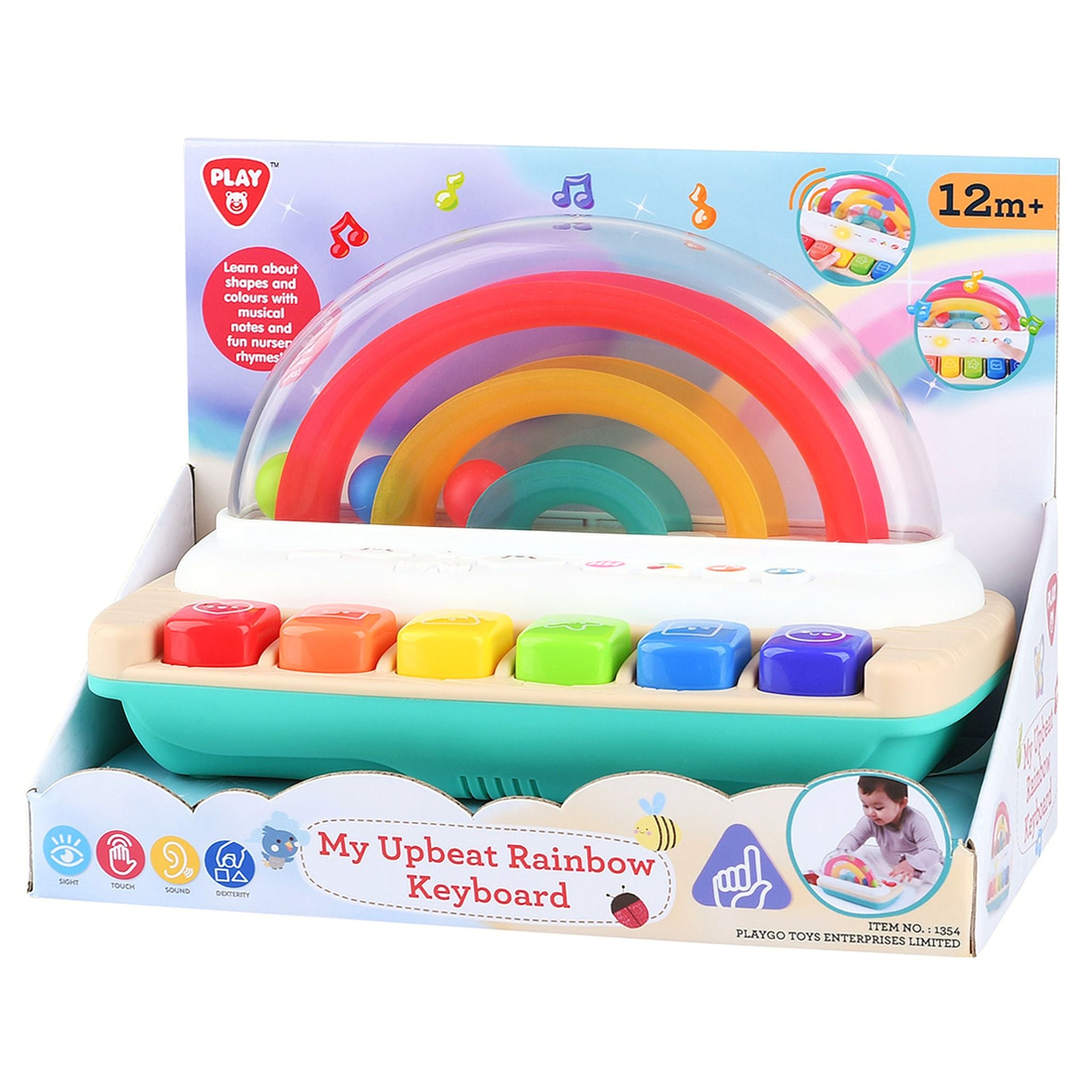 Playgo Toys My Upbeat Rainbow Keyboard