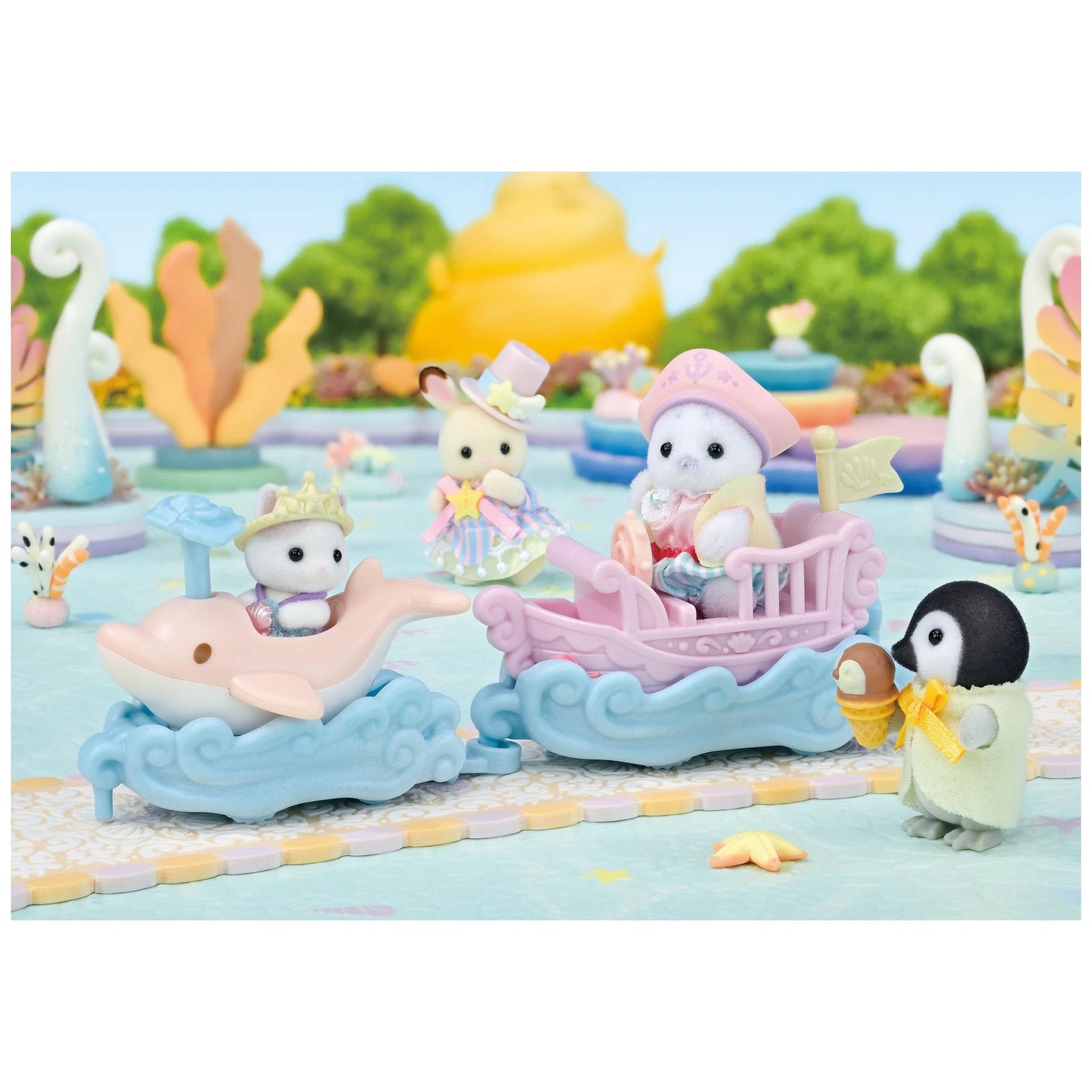Sylvanian Families Amusement Park Ride Set - Ride The Waves