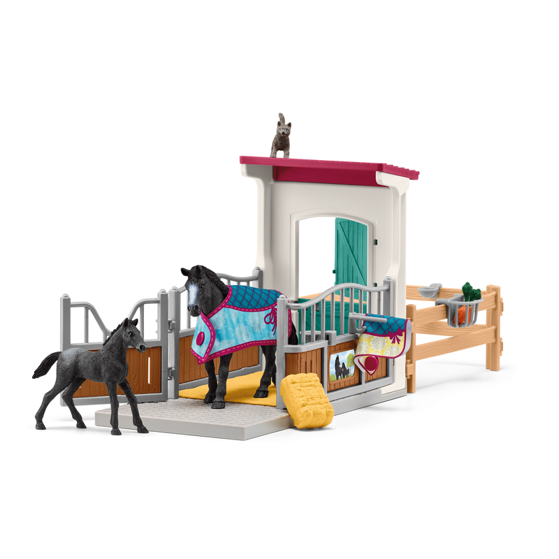 Schleich Horse Club Stable with Mare & Foal