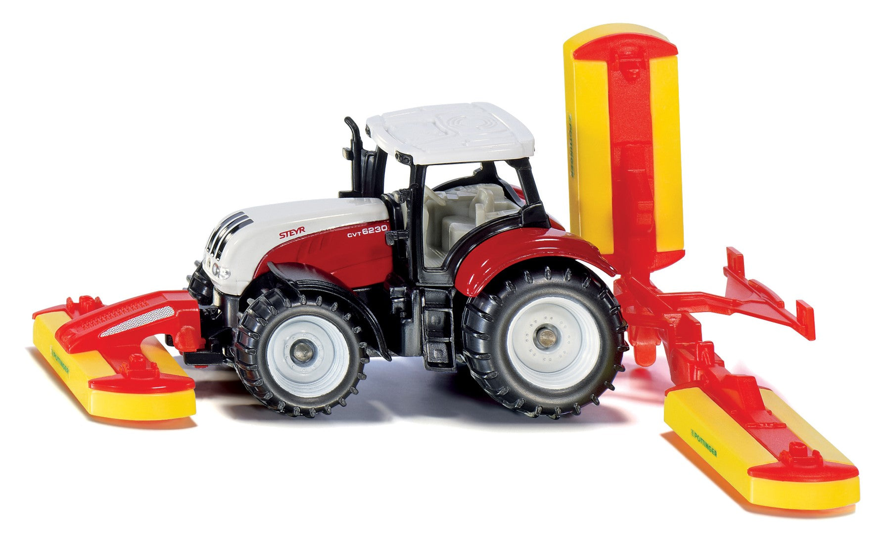 Siku 1672 Steyr Cvt 6230 Tractor With Pottinger Mower Combination - Toyworld NZ