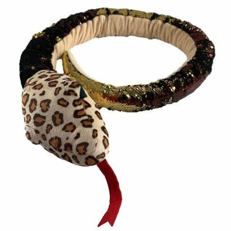 Wild Republic Sequin Leopard Snake 54 Inch - Toyworld NZ