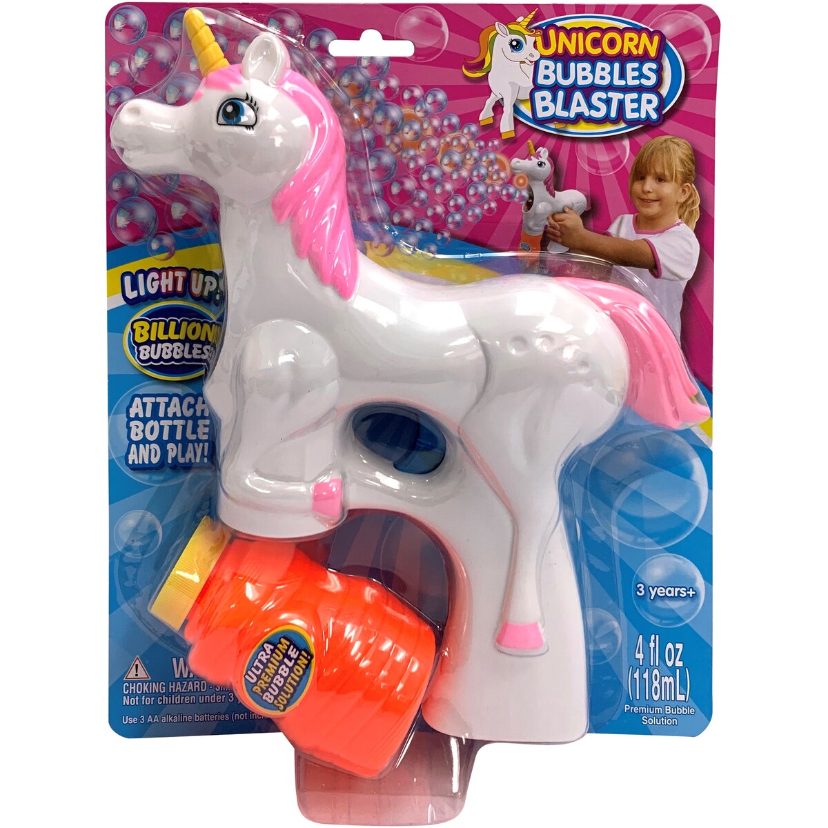 AMAZING BUBBLES UNICORN BUBBLES BLASTER - Toyworld NZ