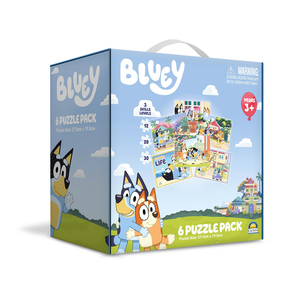 Bluey 6 Pack Jigsaw Puzzle – Toyworld NZ
