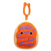 Squishmallows Season Halloween 3.5 Inch Plush Clip-On Orange Frosted Donut