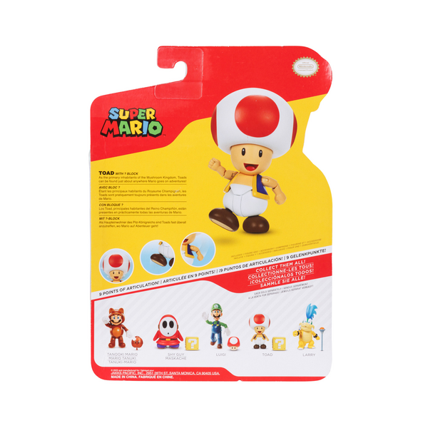 Nintendo Super Mario 12cm Figure Wave 35 Toad