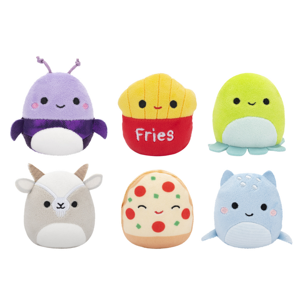 Squishmallow Micromallow 2.5 Inch 6 Plush Pack