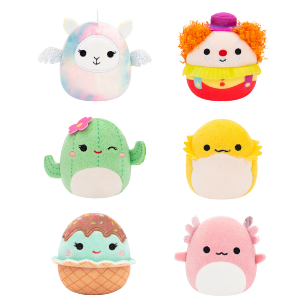 Squishmallow Micromallow 2.5 Inch 6 Plush Pack