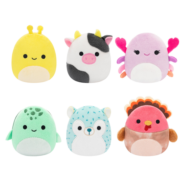 Squishmallow Micromallow 2.5 Inch 6 Plush Pack