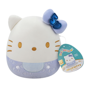 Squishmallows 8 Inch Hello Kitty 50th Anniversary Bows Blue