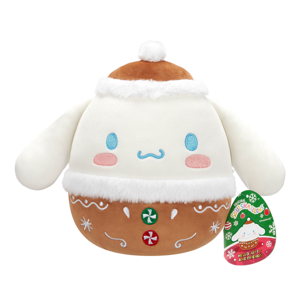 Squishmallows 8 Inch Hello Kitty Holiday Cinamoroll