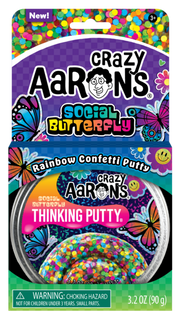 Crazy Aaron's Thinking Putty Social Butterfly Trendsetters