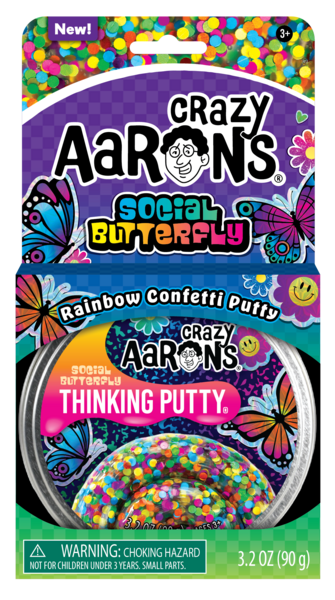 Crazy Aaron's Thinking Putty Social Butterfly Trendsetters